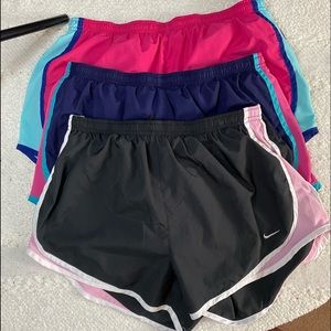 Lot of 3 Nike Dri-Fit Shorts